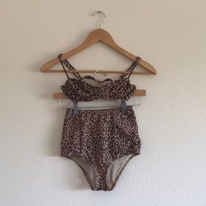 ➕Leopard American Apparel Swimsuit!